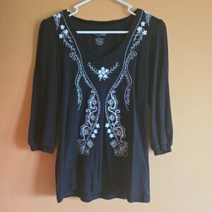 RXB embroidered top, L